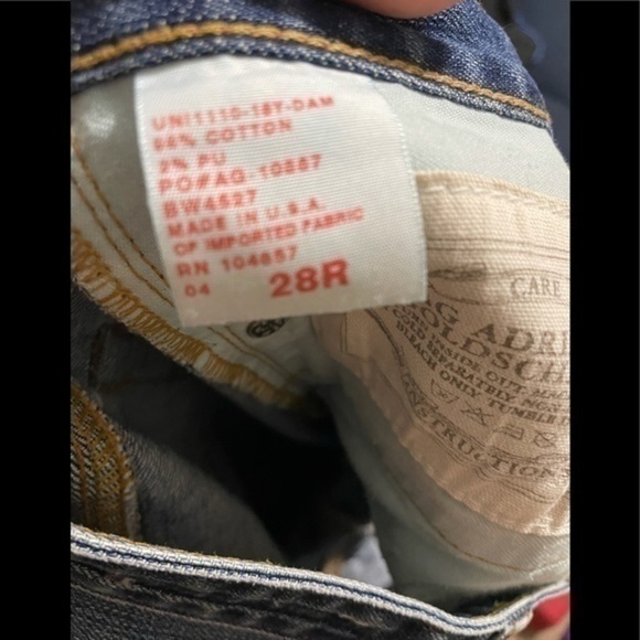 Adriano Goldschield Straight Distressed Jeans 28R - Picture 2 of 9